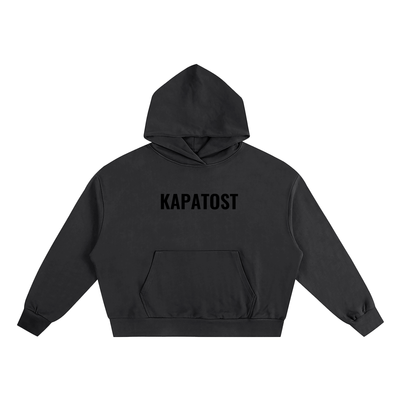 Felpa con cappuccio oversize squadrata