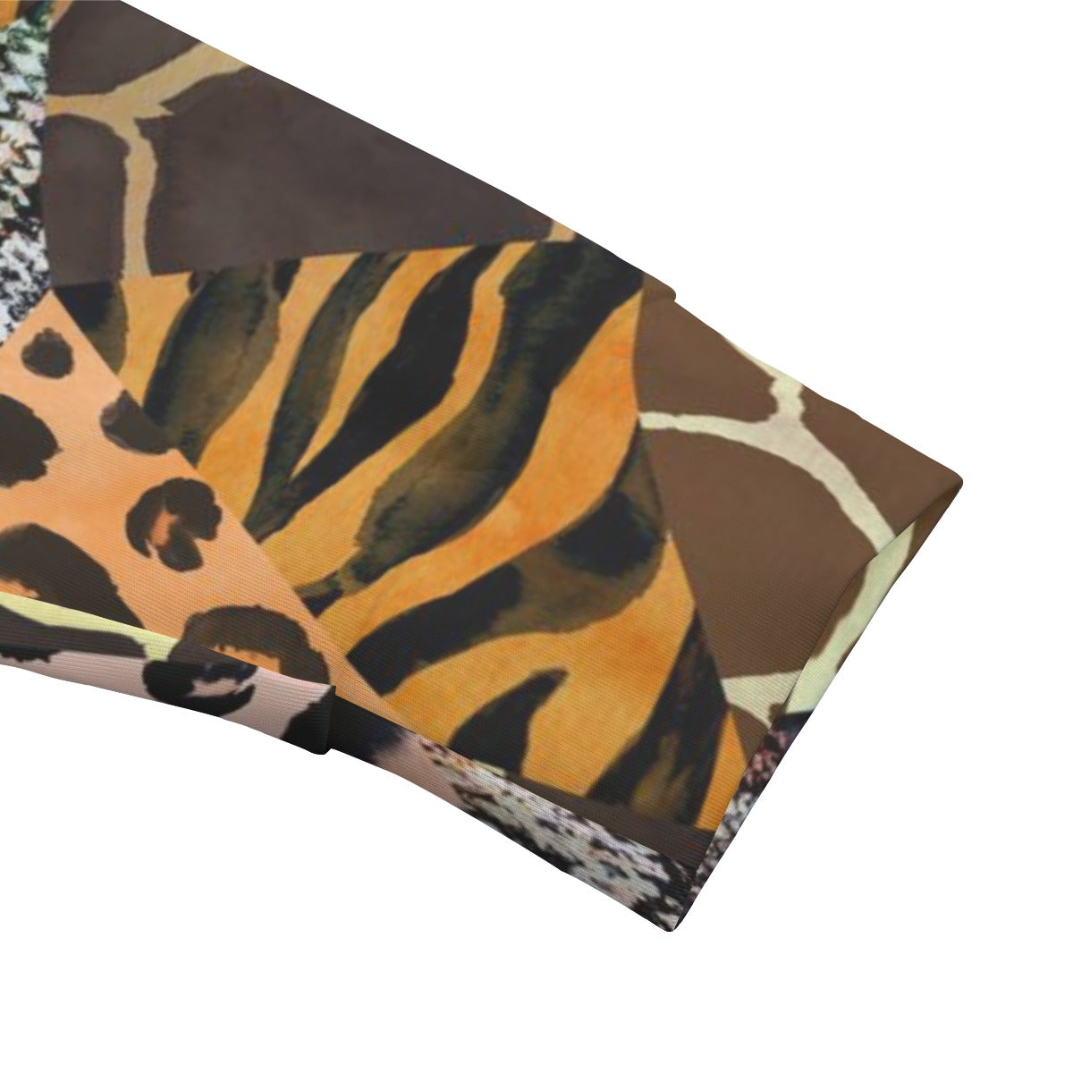 Felpa girocollo con stampa animalier