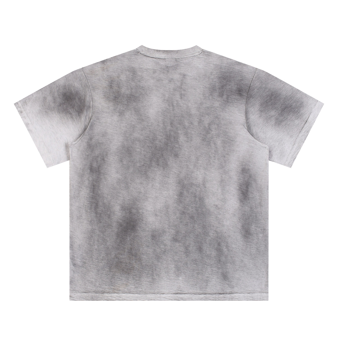 T-shirt dipinta a mano con effetto sbiadito dal sole