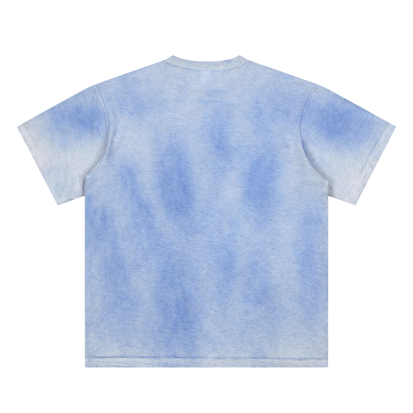 T-shirt dipinta a mano con effetto sbiadito dal sole